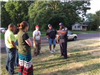Officer Speaking with Residents