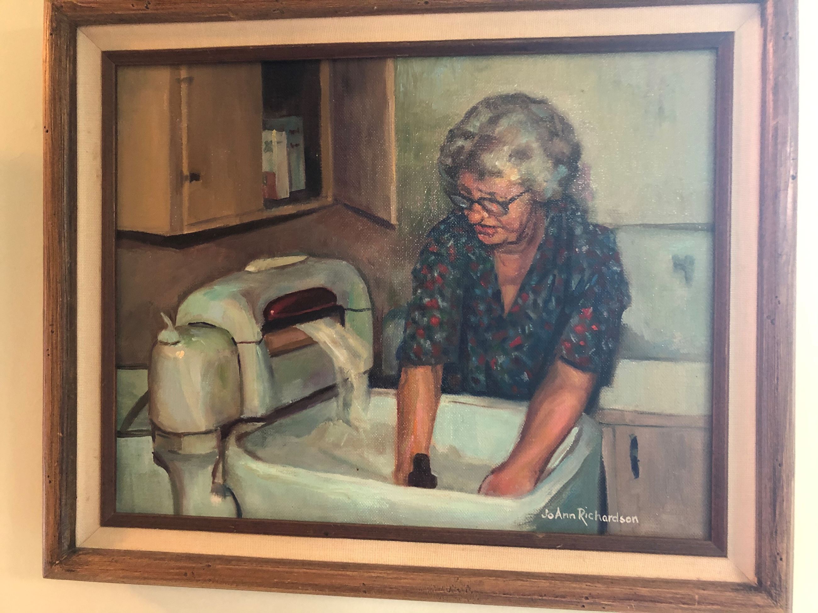 Woman Washing Clothes 