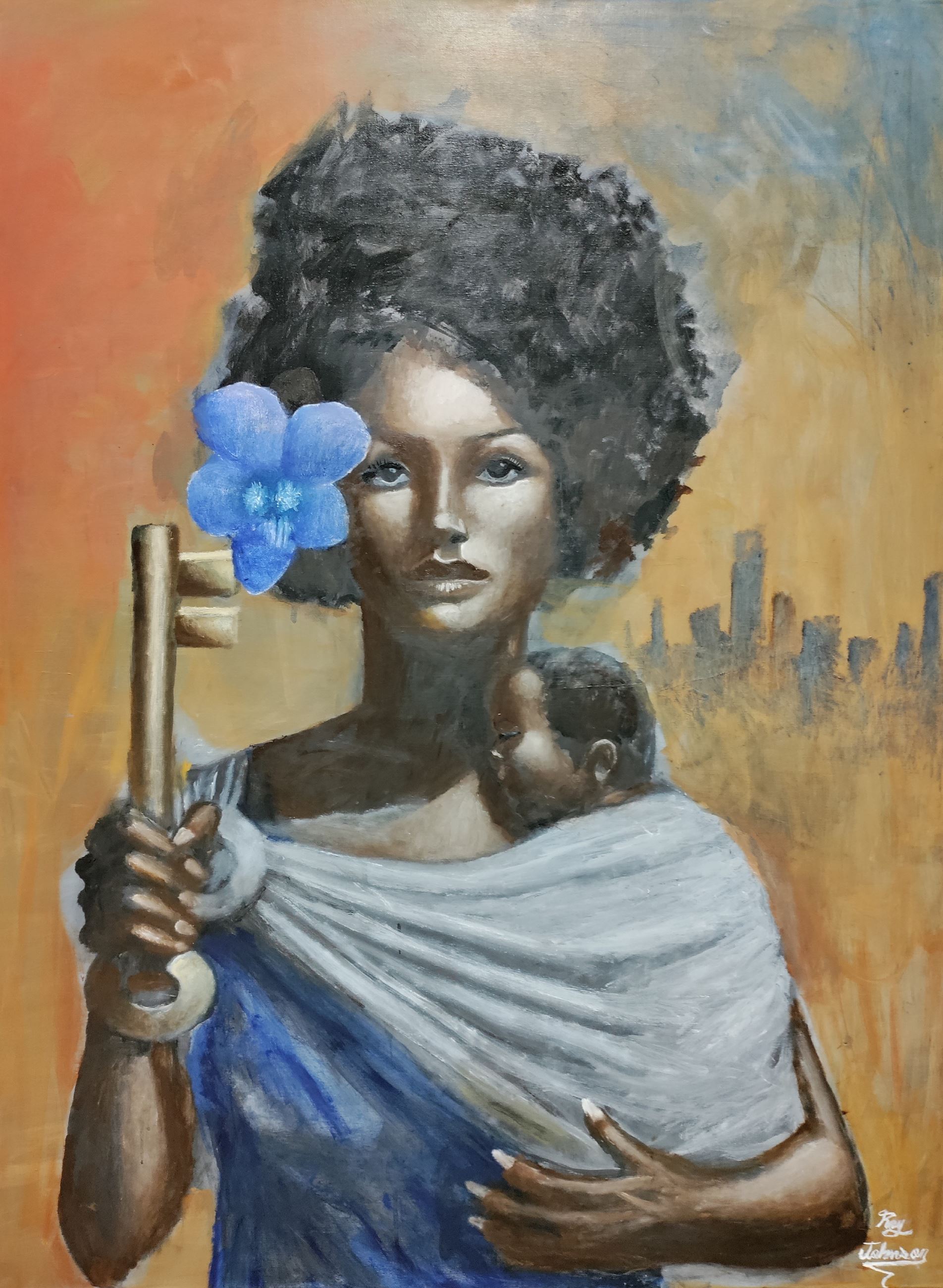 Ray Johnson Mother and Child