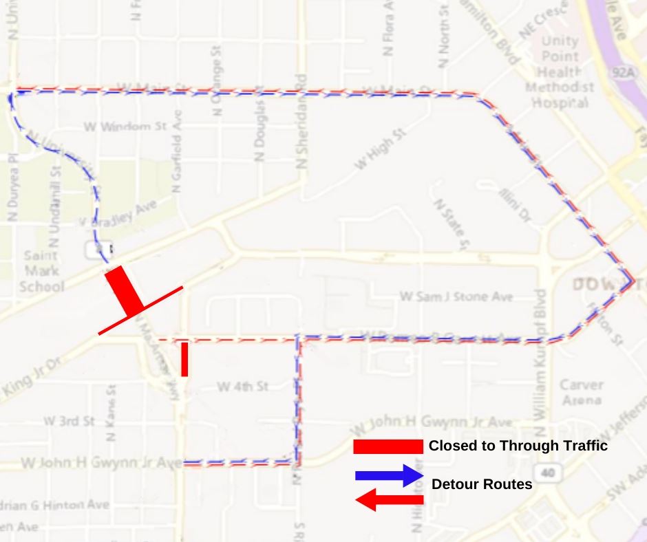 080124 MacArthur Highway Closure Map