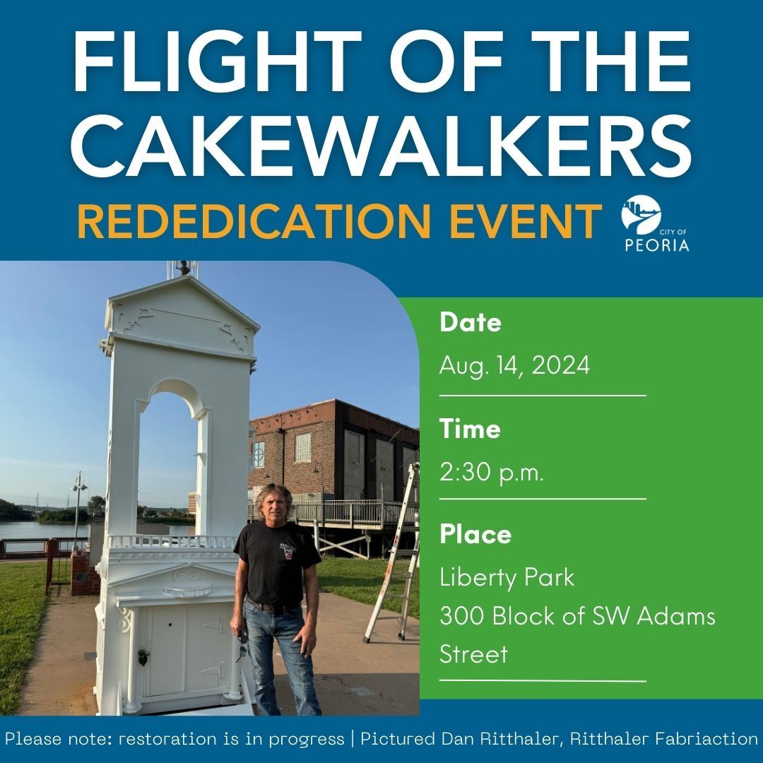 Image of man on the riverfront standing next to a steel sculpture 