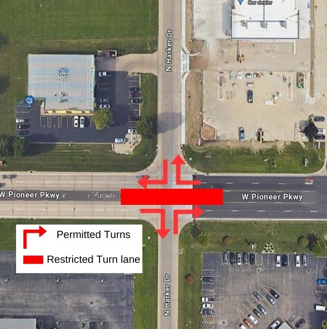 082324 Harker Drive and Pioneer Parkway Intersection Changes