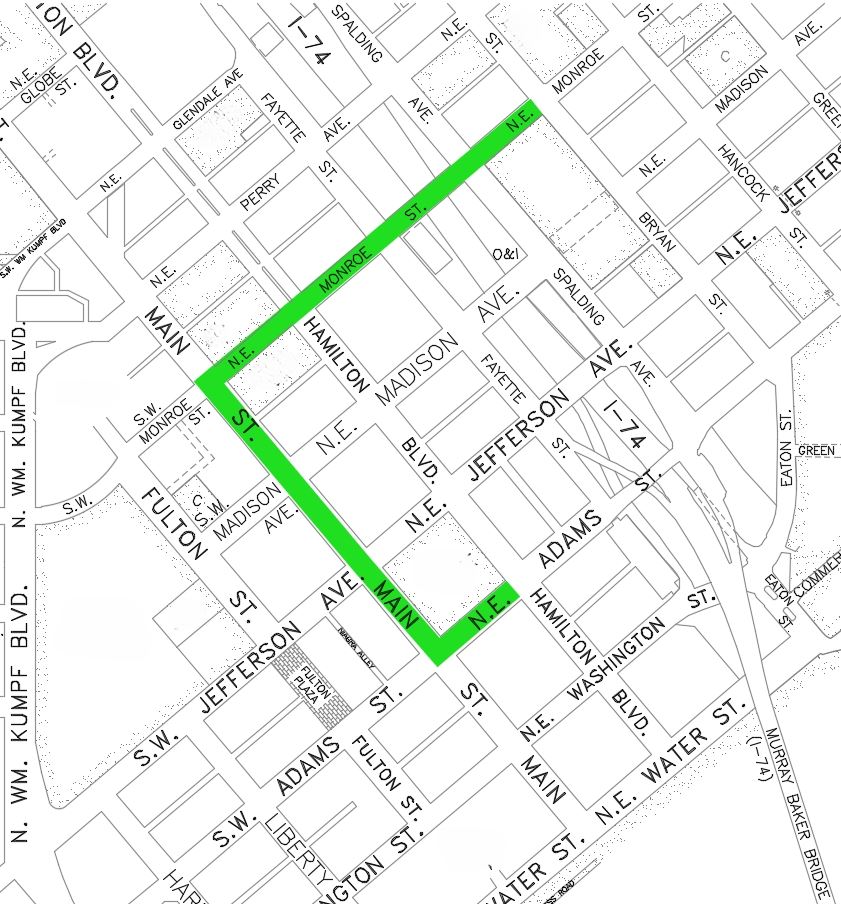 112524 Santa Claus Parade Route