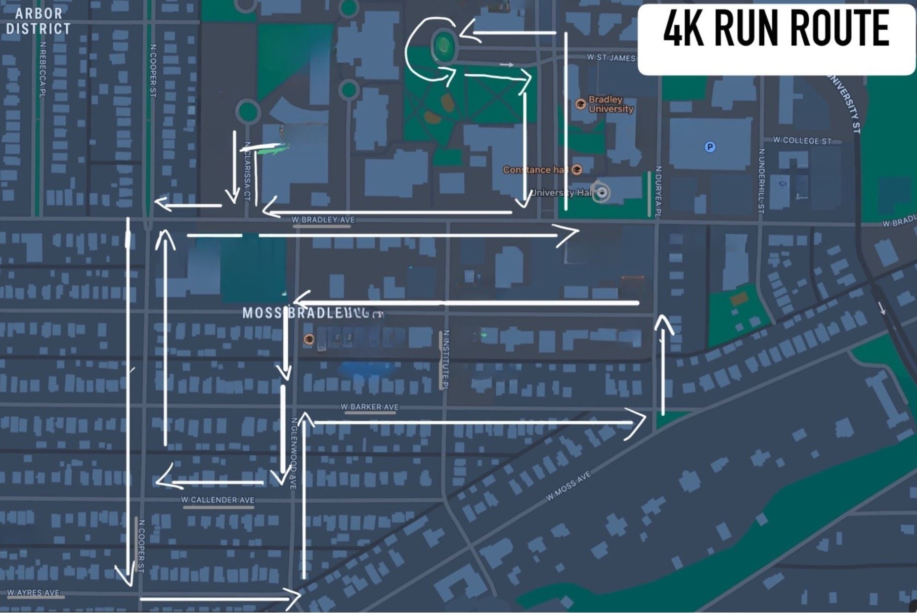 022425 Kappa Delta Shamrock Run Route