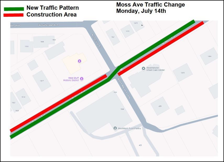 071125 Moss Avenue Traffic Pattern Switch Map