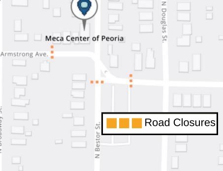 071425 Road Closures Map for POP Back2School Celebration