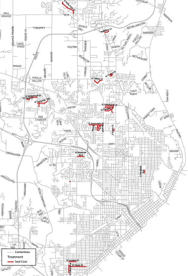 Sealcoating Map
