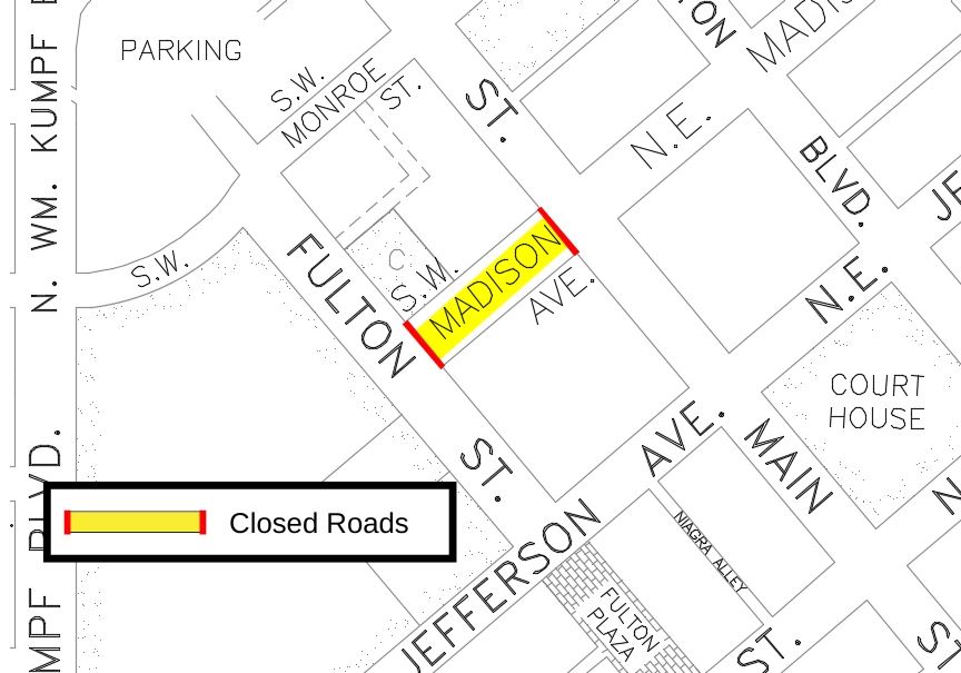 081125 Madison Avenue Closure Map