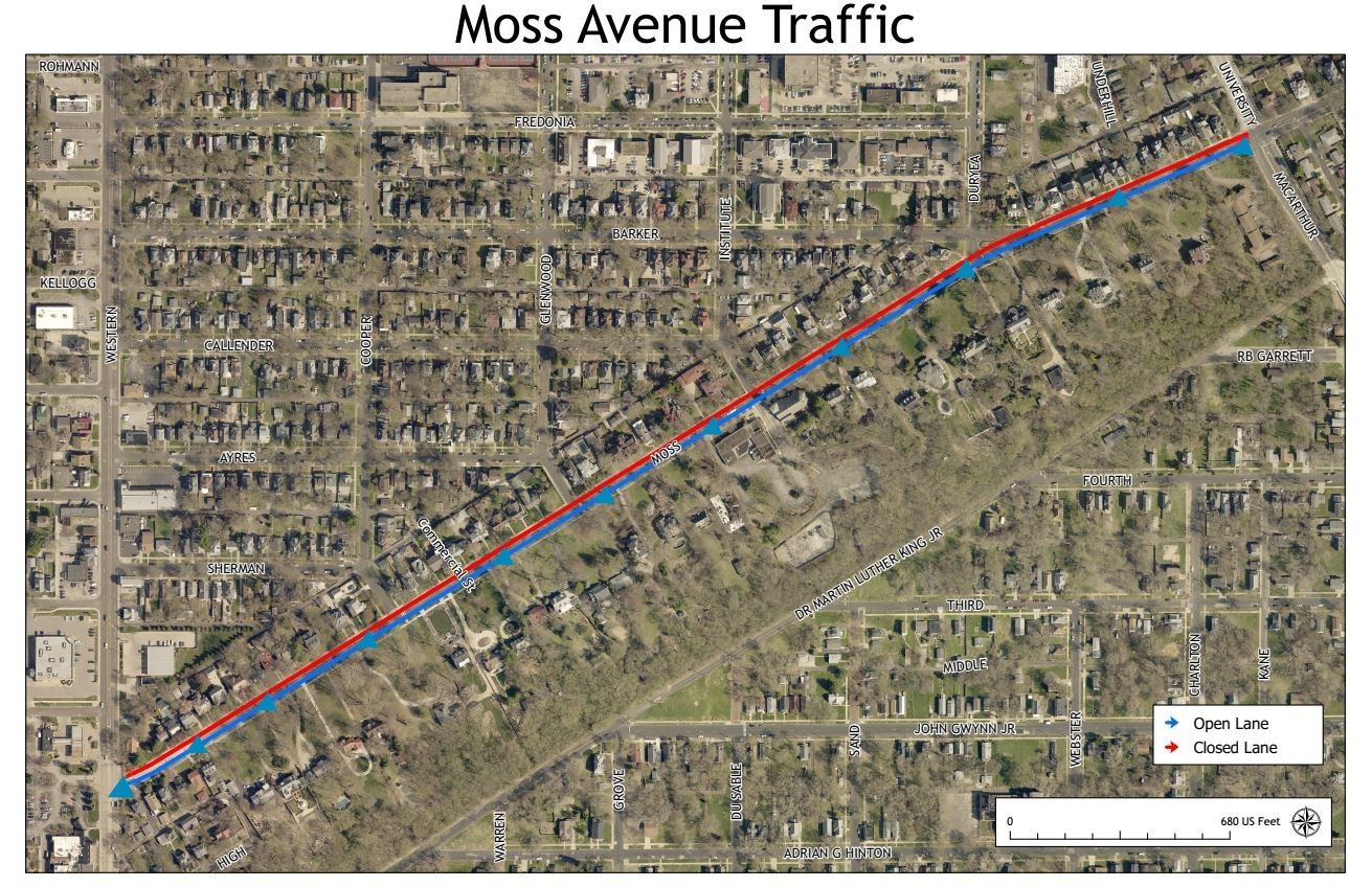 081525 Moss Avenue Traffic Pattern Shift Map