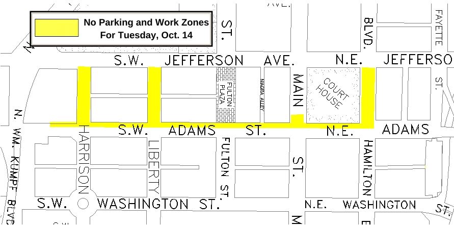 101325 OWTW Work  Zones For Tuesday, Oct. 14