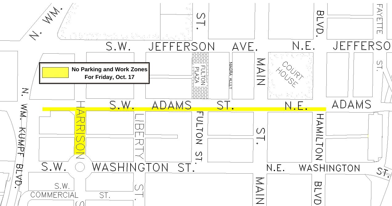 101625 OWTW Work  Zones For Friday, Oct. 17