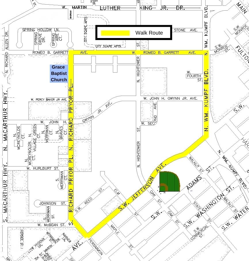 102025 Lady Renee Walk Route Map