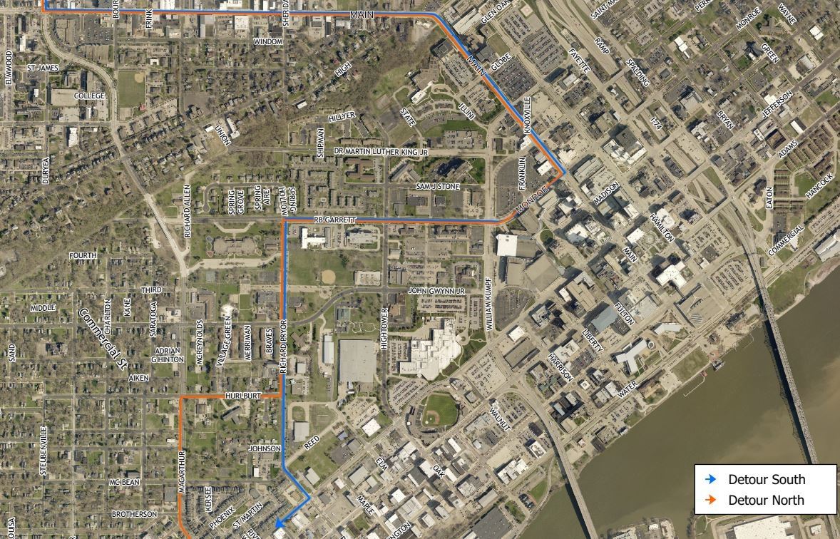 111125 MacArthur Highway Detour Map