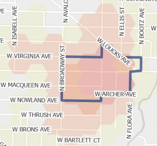 Alley and Porch Light Program Map Center Bluff